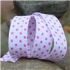 Order  Bias Binding Polka Dots - White/Shocking